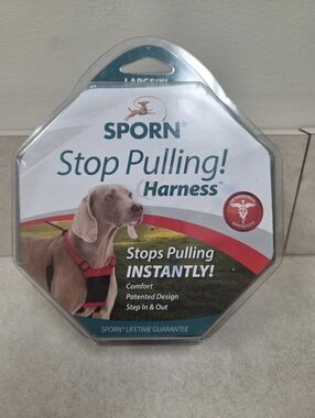 Sporn Stop Pulling! K-9 Harness (Blue Size LG/XL) Necks 16-24"